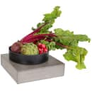 Cal-Mil 432-3-110 12" Square Cube Riser - 3 1/4"H, Pine Wood, Gray Wash thumbnail 3