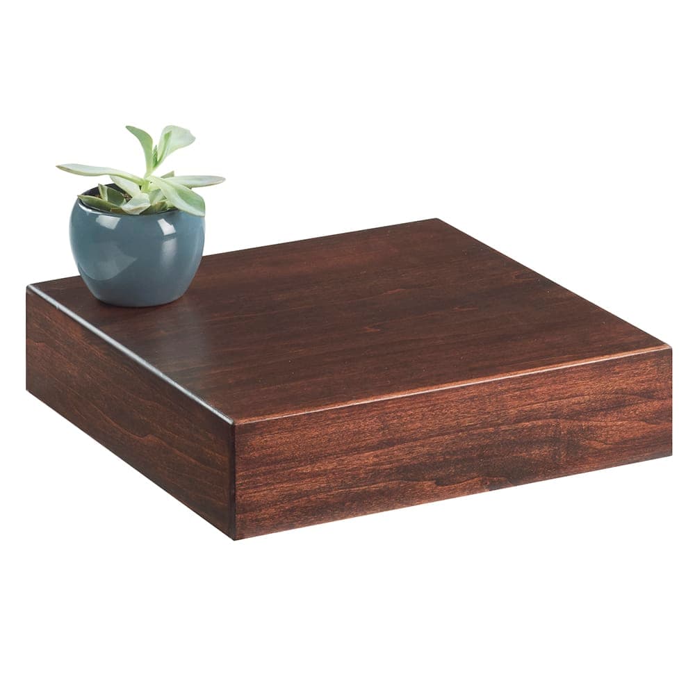 Cal-Mil 432-3-78 12" Square Display Riser - 3 1/4"H, Walnut