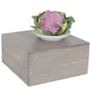 Cal-Mil 432-6-110 12" Square Cube Riser - 6"H, Pine Wood, Gray Wash thumbnail 2