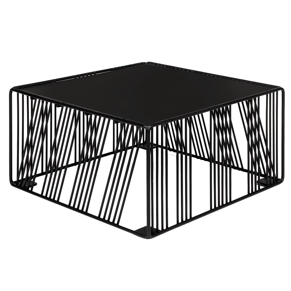 Cal-Mil 432-6-13 12" Square Display Riser - 6"H, Wire, Black