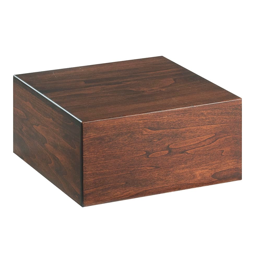 Cal-Mil 432-6-78 12" Square Display Riser - 6 1/4"H, Walnut