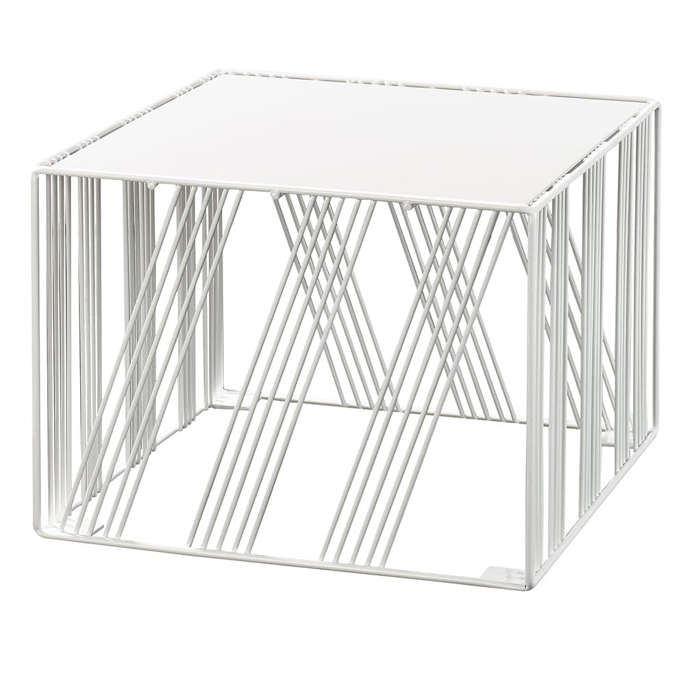 Cal-Mil 432-9-15 12" Square Portland Riser - 9"H, Wire, White