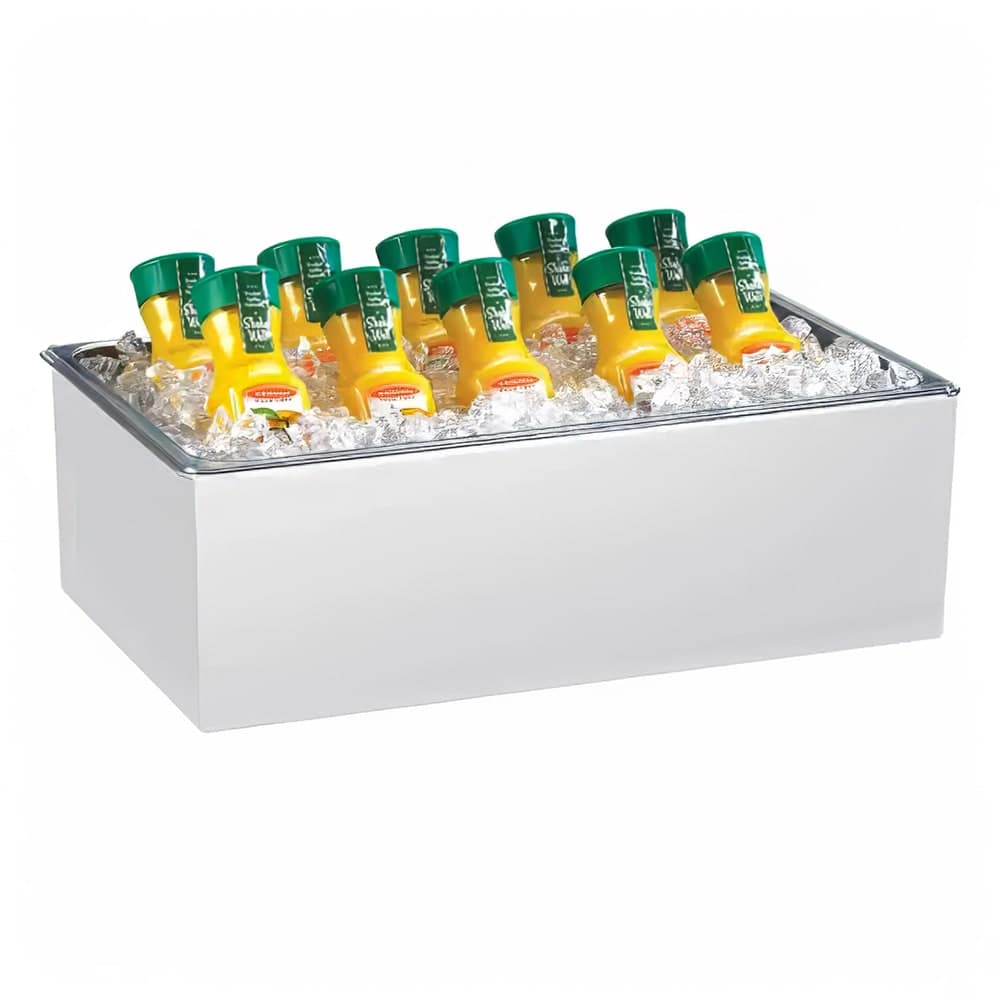 Cal-Mil 475-10-15 Rectangular Ice Housing - 12"L x 10"W x 7"H, Melamine, White