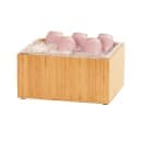 Cal-Mil 475-10-60 Rectangular Ice Housing - 12"L x 10"W x 6 1/2"H, Bamboo thumbnail 2