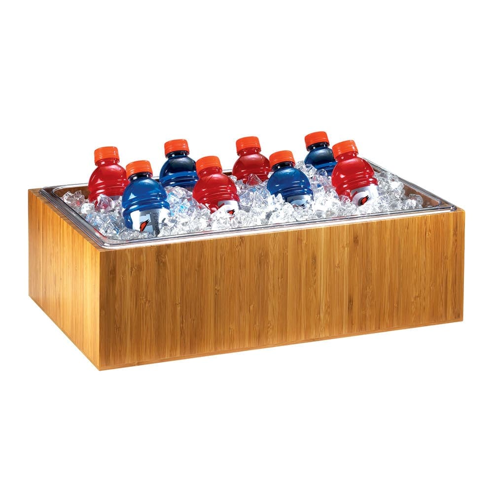Cal-Mil 475-12-60 Rectangular Ice Housing - 20"L x 12"W x 6 1/2"H, Bamboo