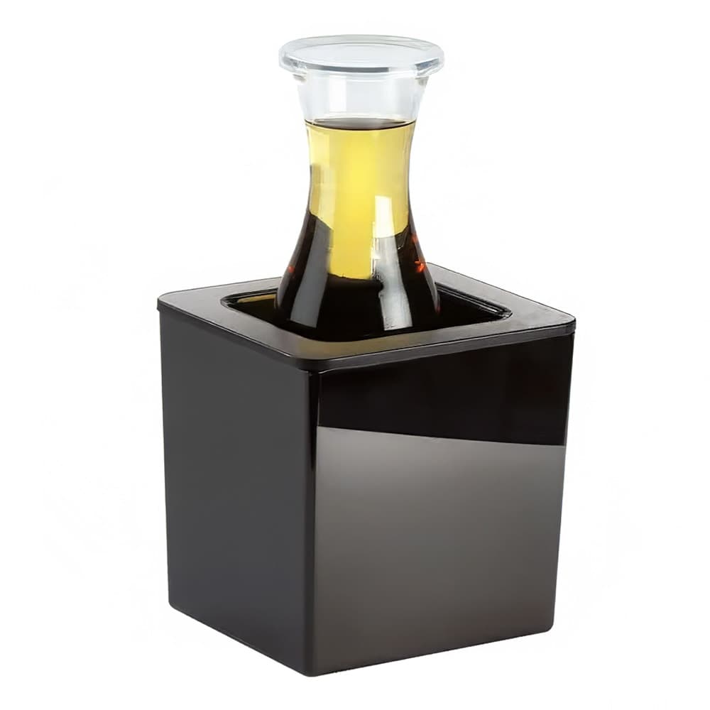 Cal-Mil 475-6-13 Rectangular Ice Housing - 7"L x 6"W x 7"H, Melamine, Black