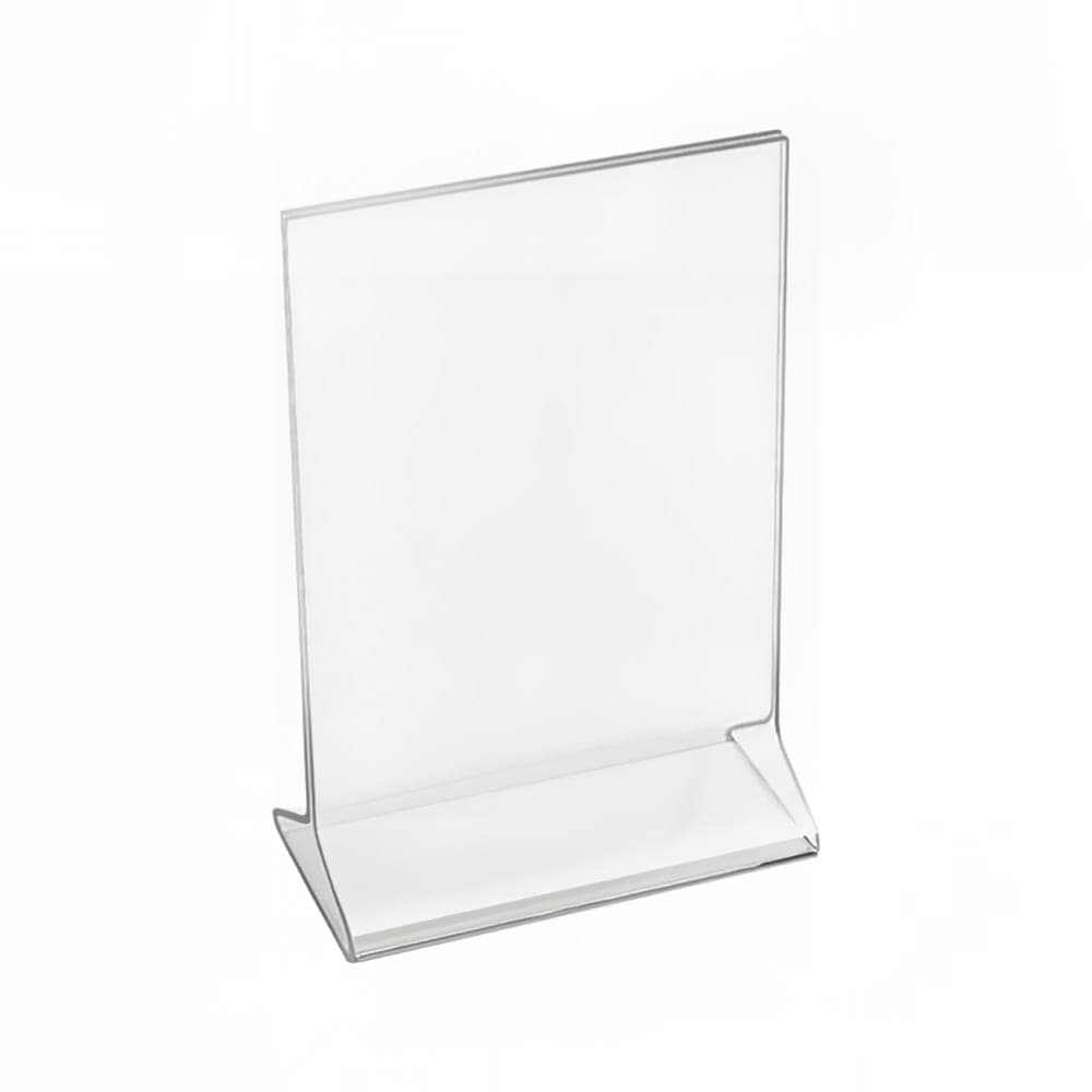 Cal-Mil 532 Tabletop Menu Card Holder - 4"W x 6"H, Acrylic, Clear
