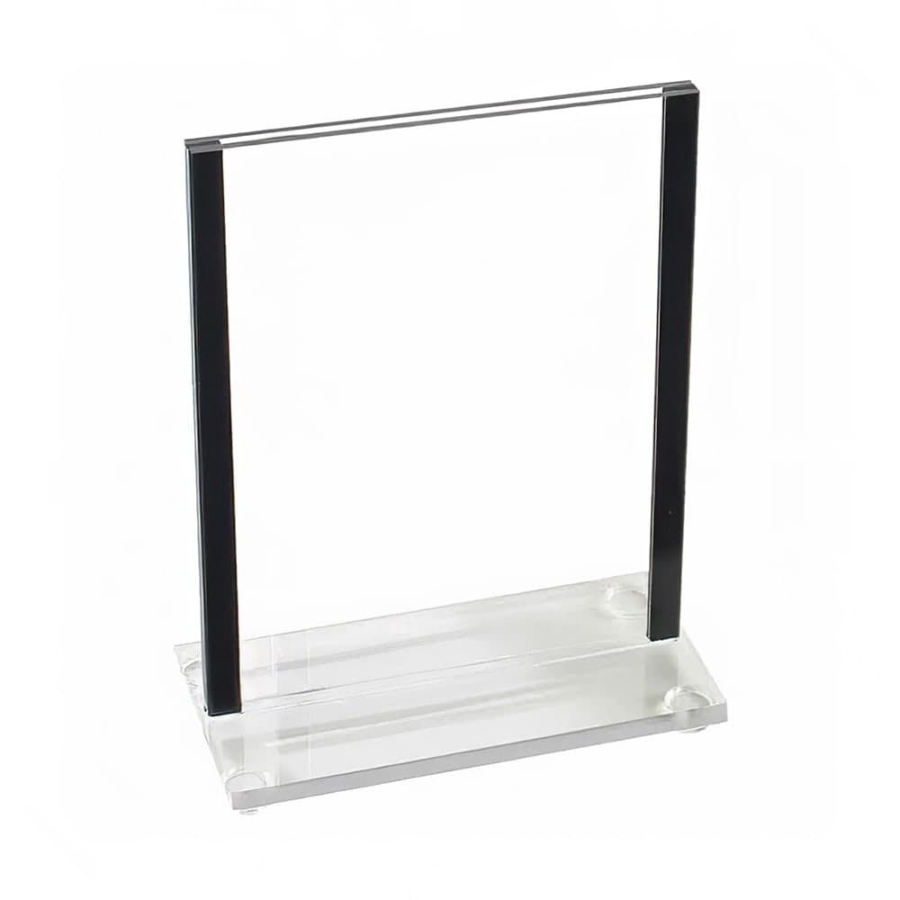 Cal-Mil 534-13 Tabletop Menu Card Holder - 4" x 6", Acrylic, Clear