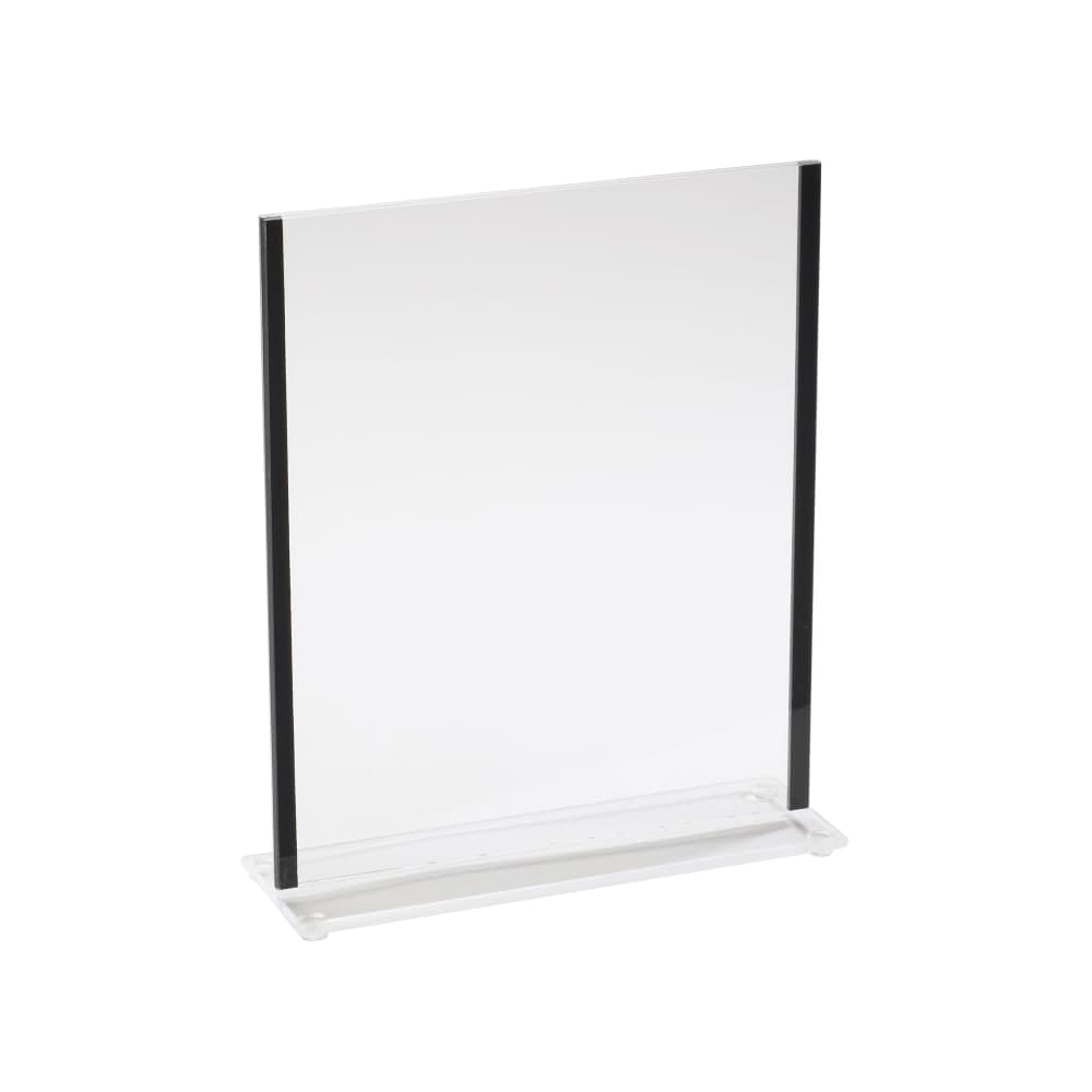 Cal-Mil 536-13 Tabletop Menu Card Holder - 8 1/2" x 11", Acrylic, Clear
