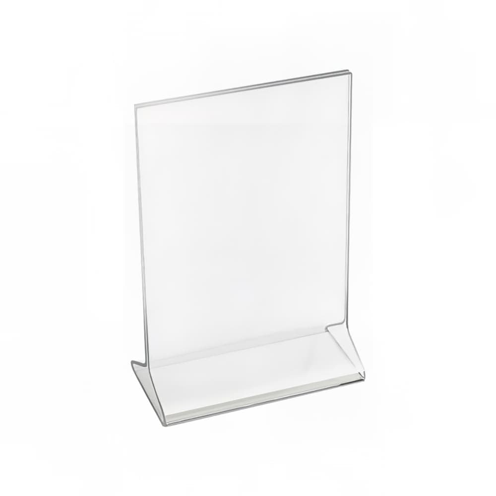 Cal-Mil 538 Tabletop Menu Card Holder - 5" x 7", Acrylic