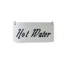 Cal-Mil 618-3 Hanging "Hot Water" Sign w/ 24" Chain for Coffee Urns, Silver thumbnail 2