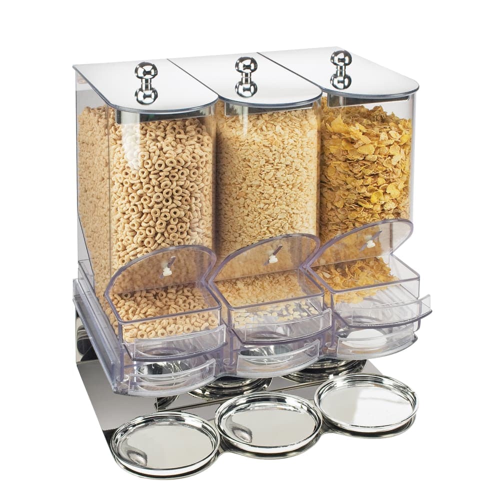 Cal-Mil 718 Countertop Cereal Dispenser, (3) 9 4/5 liter Hoppers