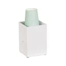 Cal-Mil 787-15 4 1/4" Square Napkin Holder - ABS, White thumbnail 2