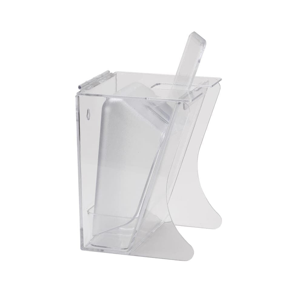 Cal-Mil 792 Freestanding Scoop Holder w/ 64 oz Scoop - Polycarbonate, Clear