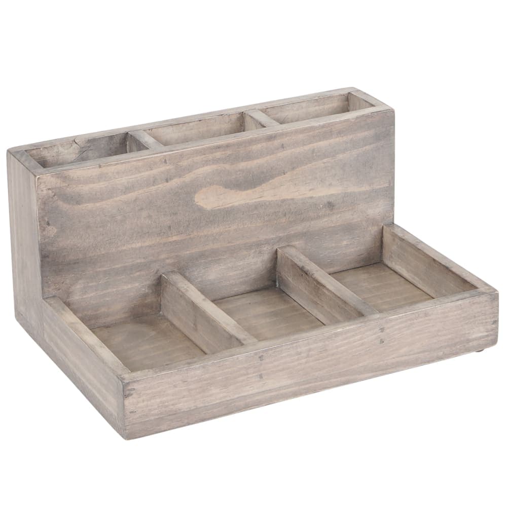 Cal-Mil 796-110 Condiment Organizer w/ (6) Bins - Gray Wash