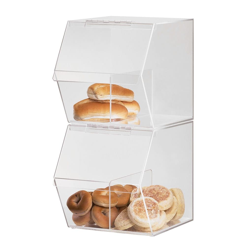Cal-Mil 948 Countertop Acrylic Dry Food Bin, 11" x 14" x 12", Removable Divider