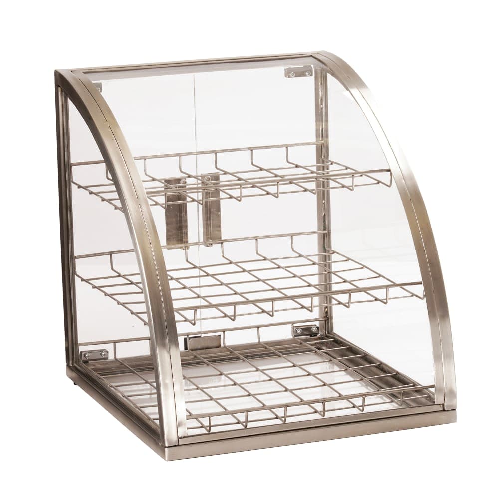 Cal-Mil P255-55 3 Tier Pastry Display Case - 17" x 17" x 18"H, Stainless Steel