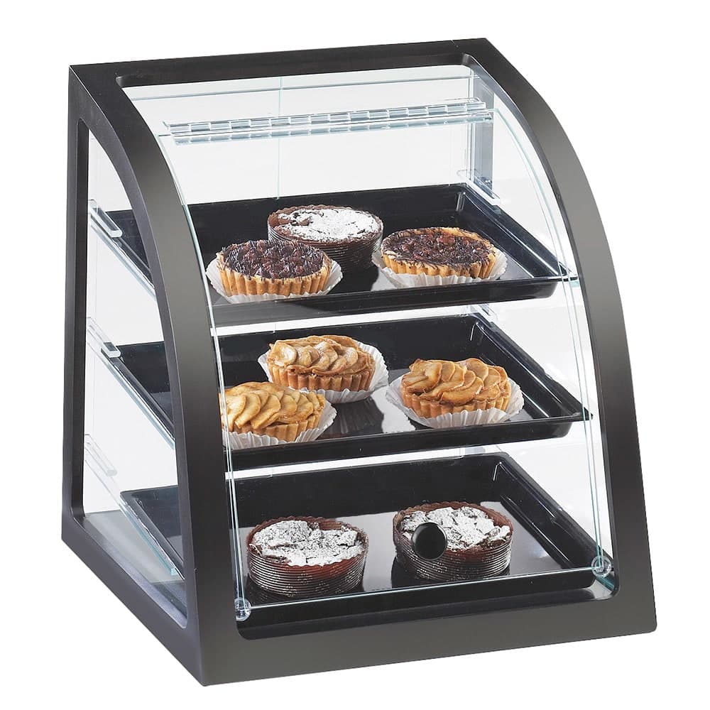 Cal-Mil P255-96S Euro Wood Case - Self Serve, Midnight Bamboo