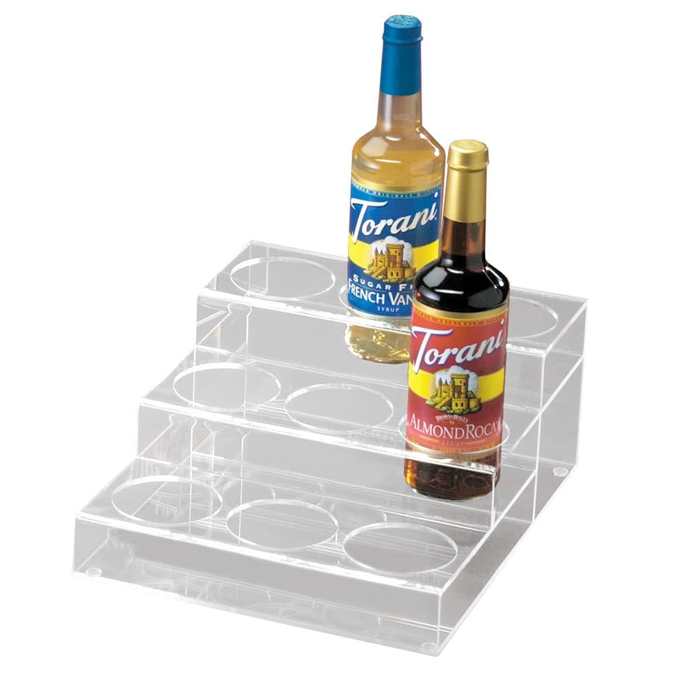 Cal-Mil P296 3 Tier Bottle Organizer w/ 9 Bottle Capacity, Clear