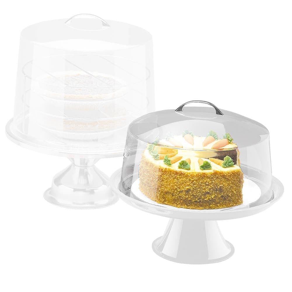 Cal-Mil P302 12" Round Clear Acrylic Cake Cover, 6" High