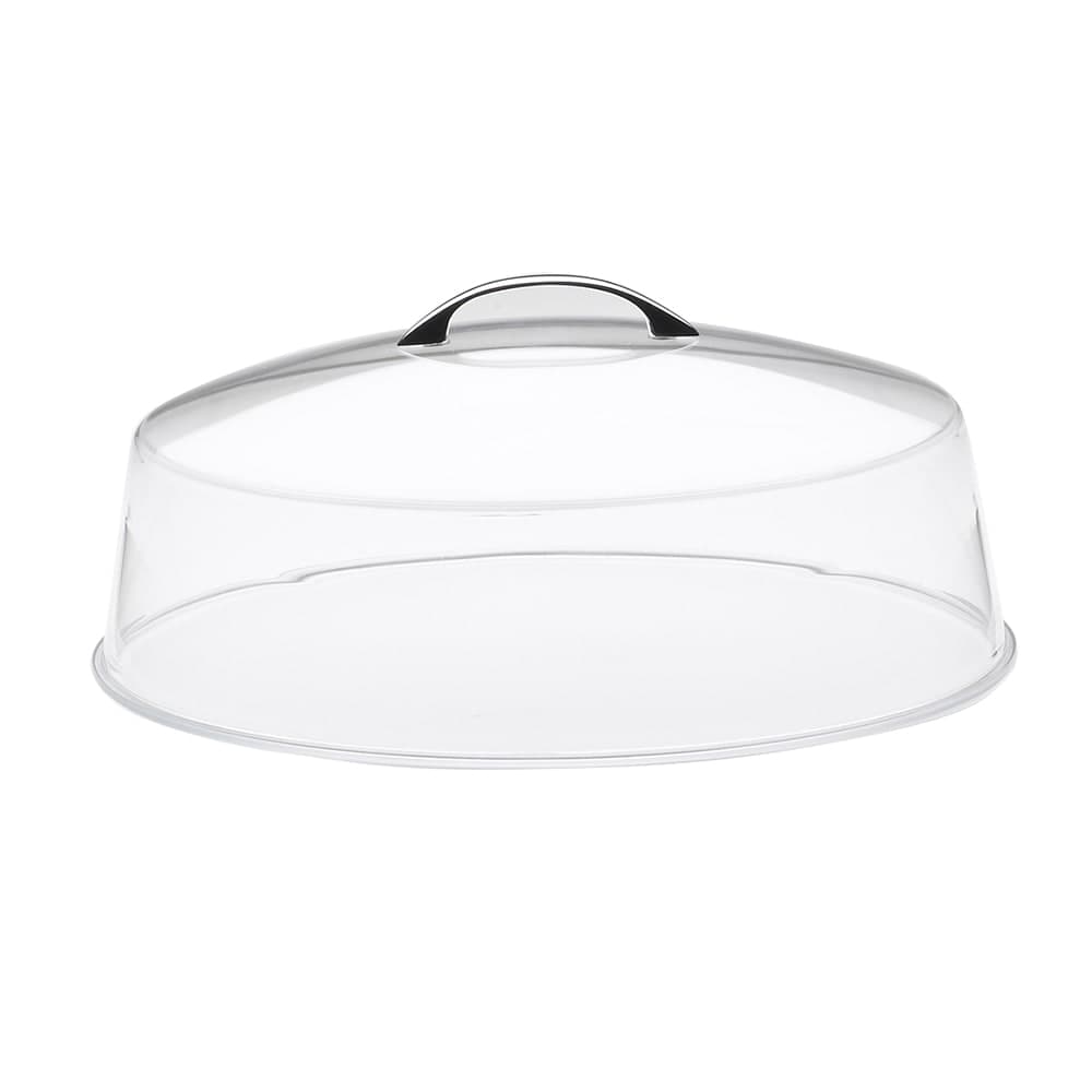 Cal-Mil P313 12" Round Clear Acrylic Pie Cover w/ Flat Top, 4" High