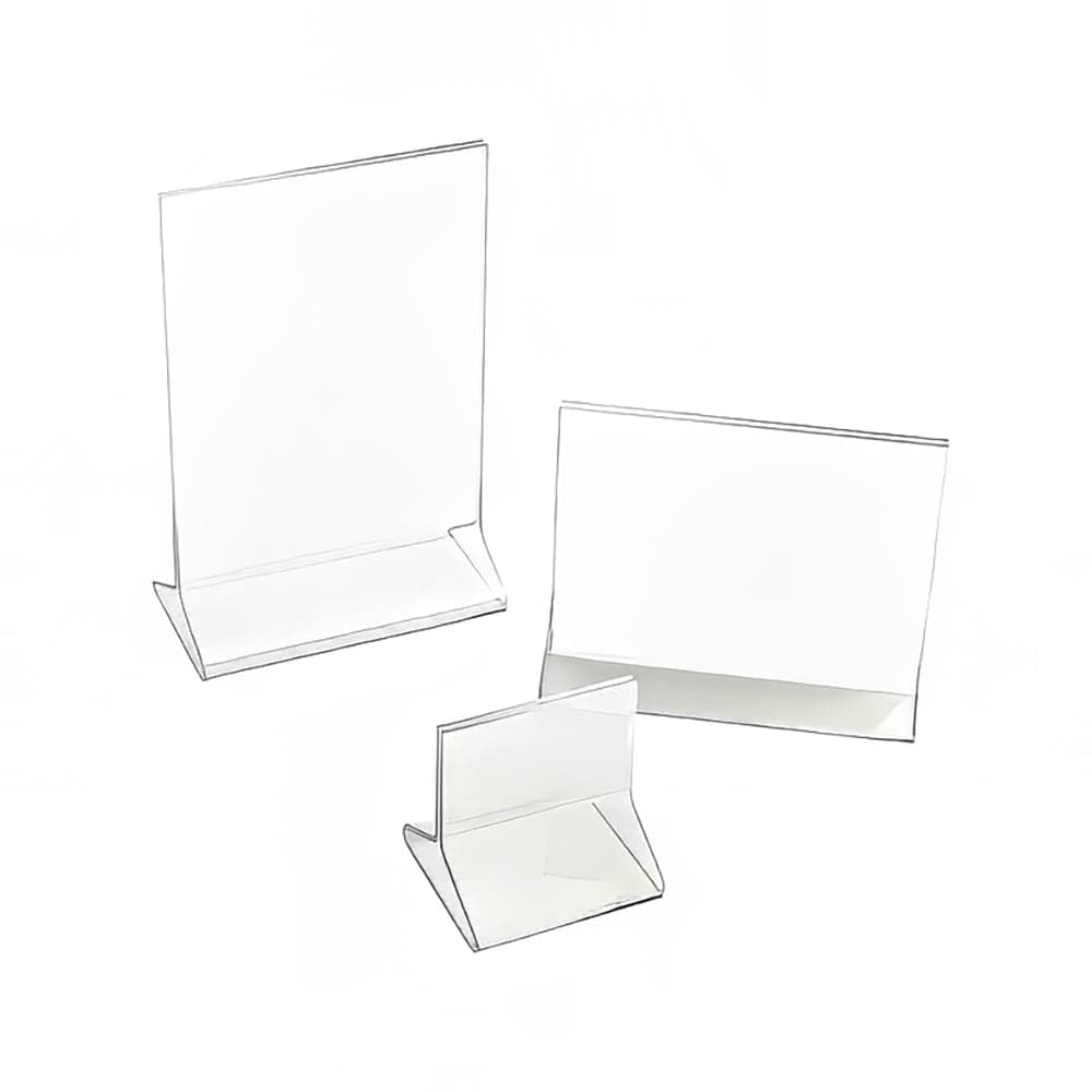 Cal-Mil P406 Tabletop Menu Card Holder - 4" x 7", Acrylic