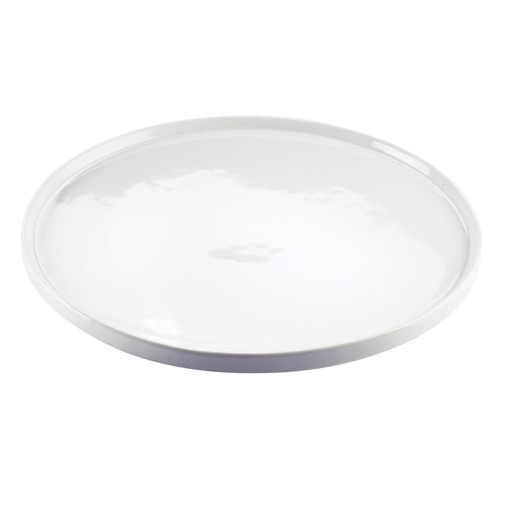 Cal-Mil PP1167 12 3/4" Round Gourmet Display Platter - Porcelain, White