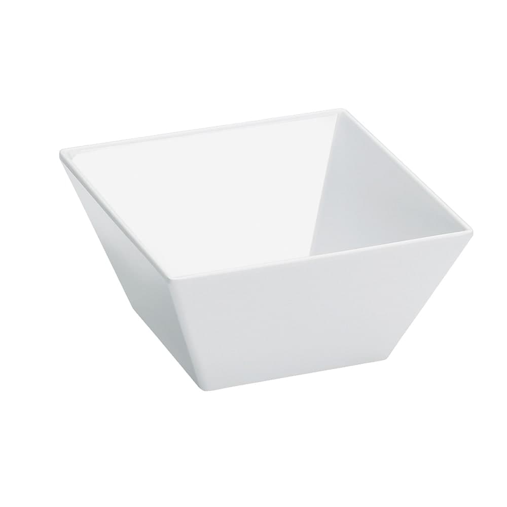 Cal-Mil SR261 2 qt Square Melamine Serving Bowl White