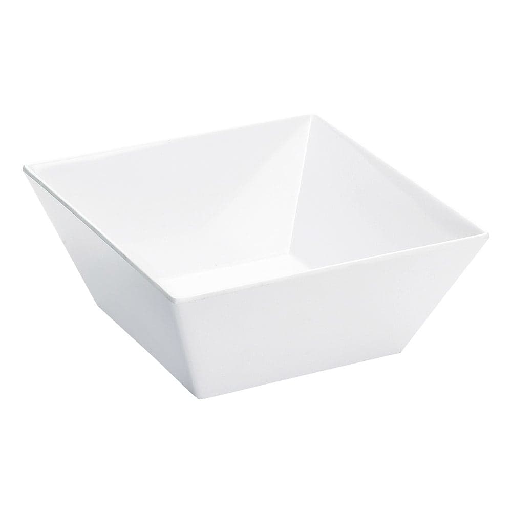 Cal-Mil SR263 6 qt Square Melamine Serving Bowl, White
