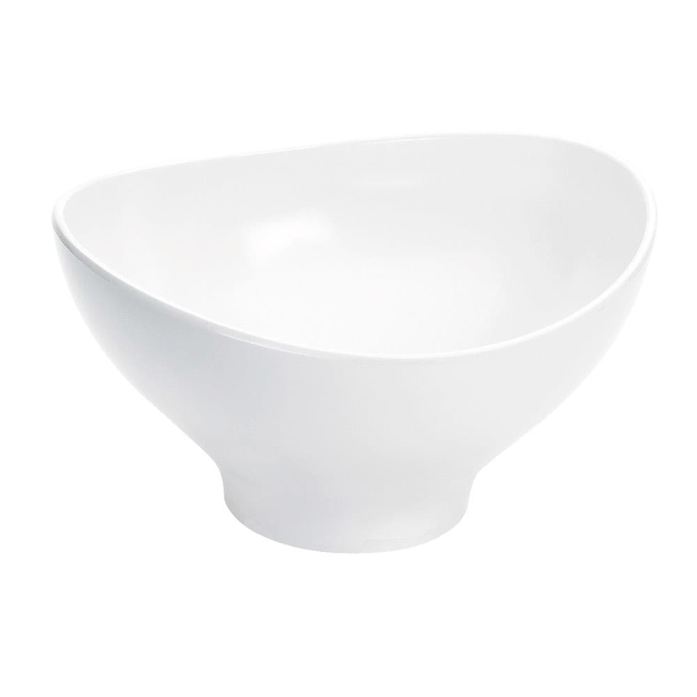 Cal-Mil SR750 4 qt Oval Melamine Serving Bowl, White