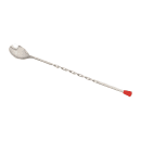 Browne 11" Bar Spoon w/ Red Knob, Stainless (57501) thumbnail 2