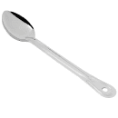 Browne 13" Solid Stainless Serving Spoon w/ Grooved Handle (2760) thumbnail 2