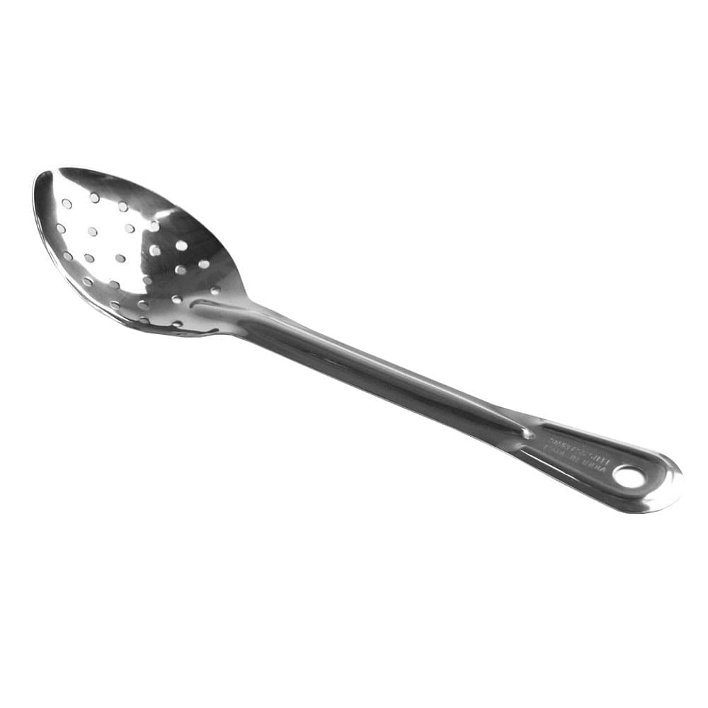 Browne 11" Perforated Stainless Serving Spoon w/ Mirror Finish (572112)