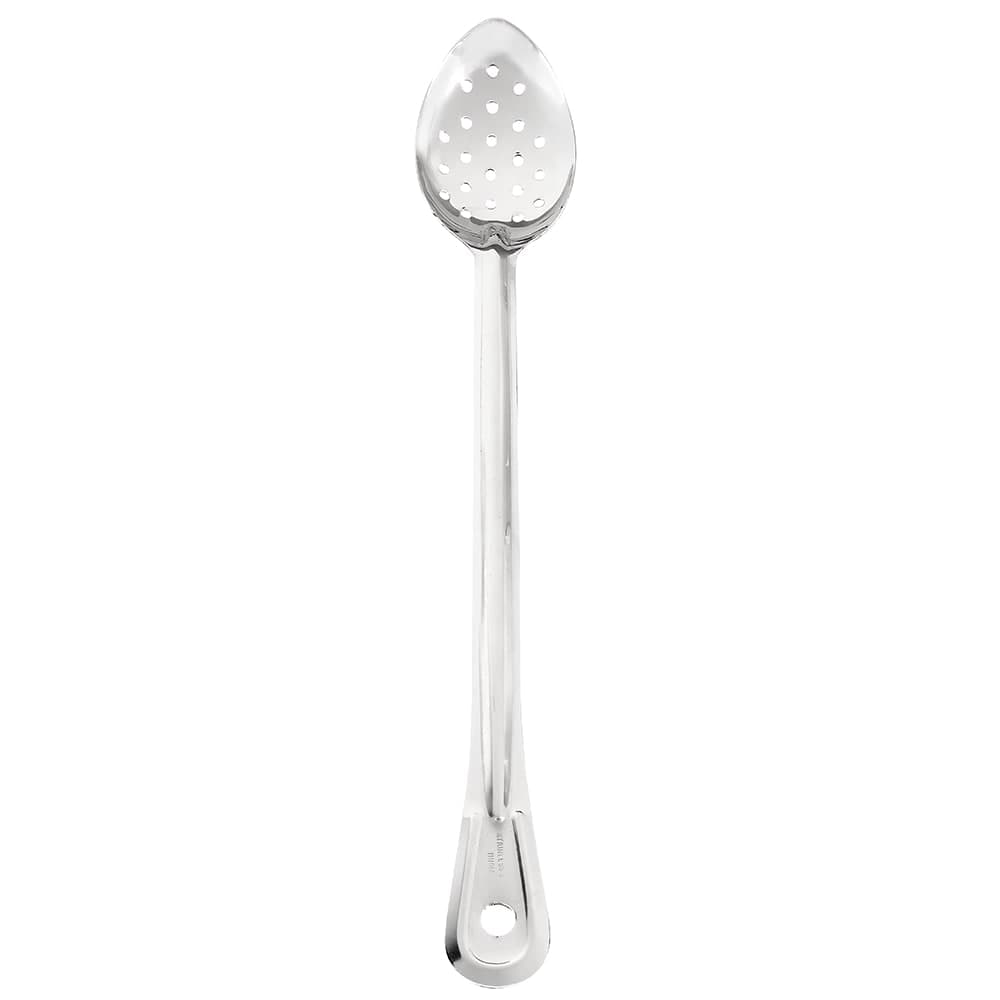 Browne Serving Spoon, 18 in, Perforated, Extra Long Handle, Stainless Steel (4783P)