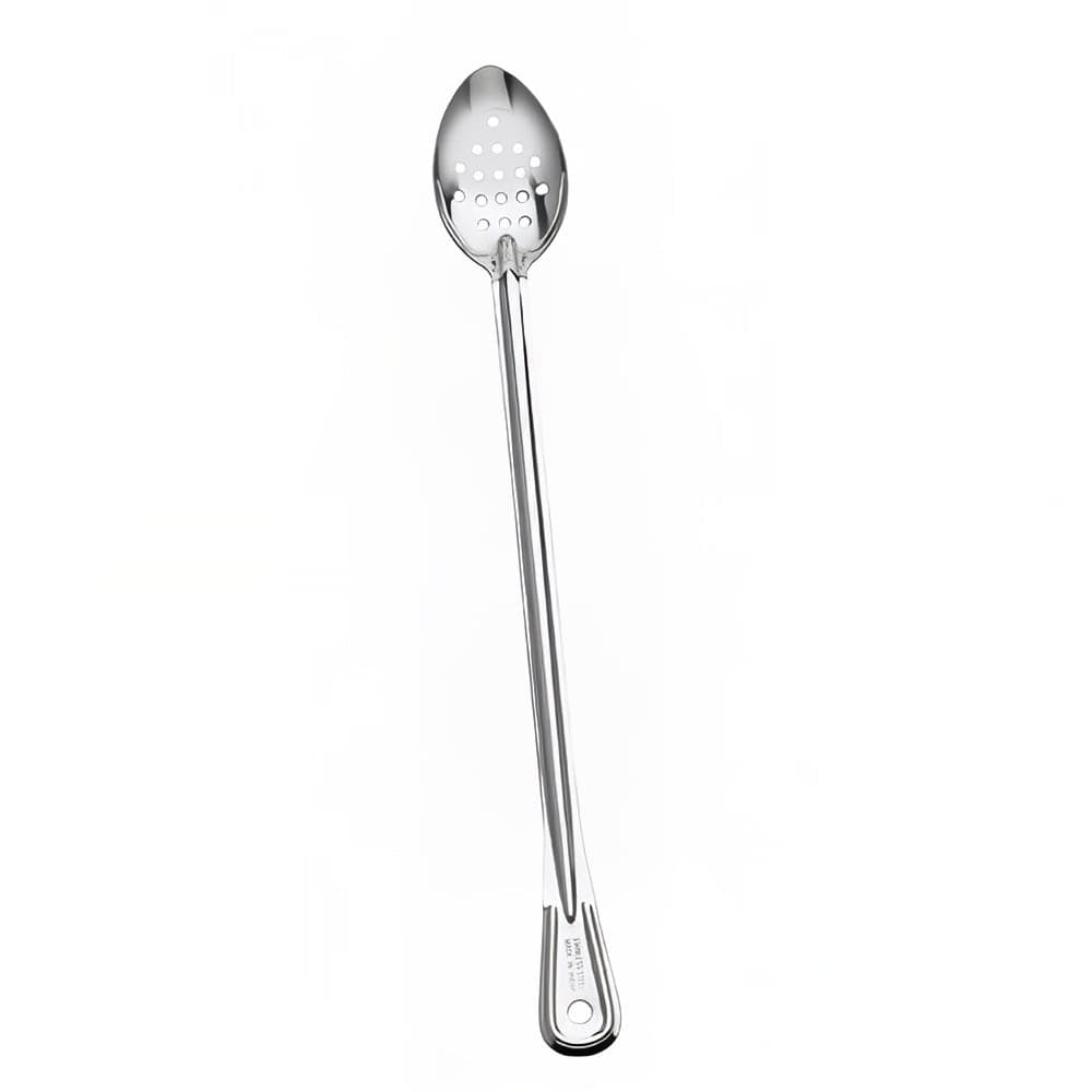 Browne Serving Spoon, 21 in, Perforated, Extra Long Handle, Stainless Steel (4784P)
