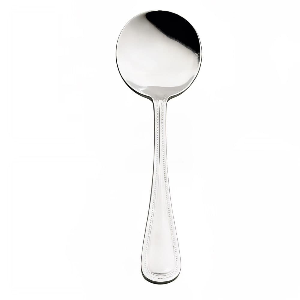 Browne 6 2/7" Bouillon Spoon with 18/0 Stainless Grade, Contour Pattern (502917)
