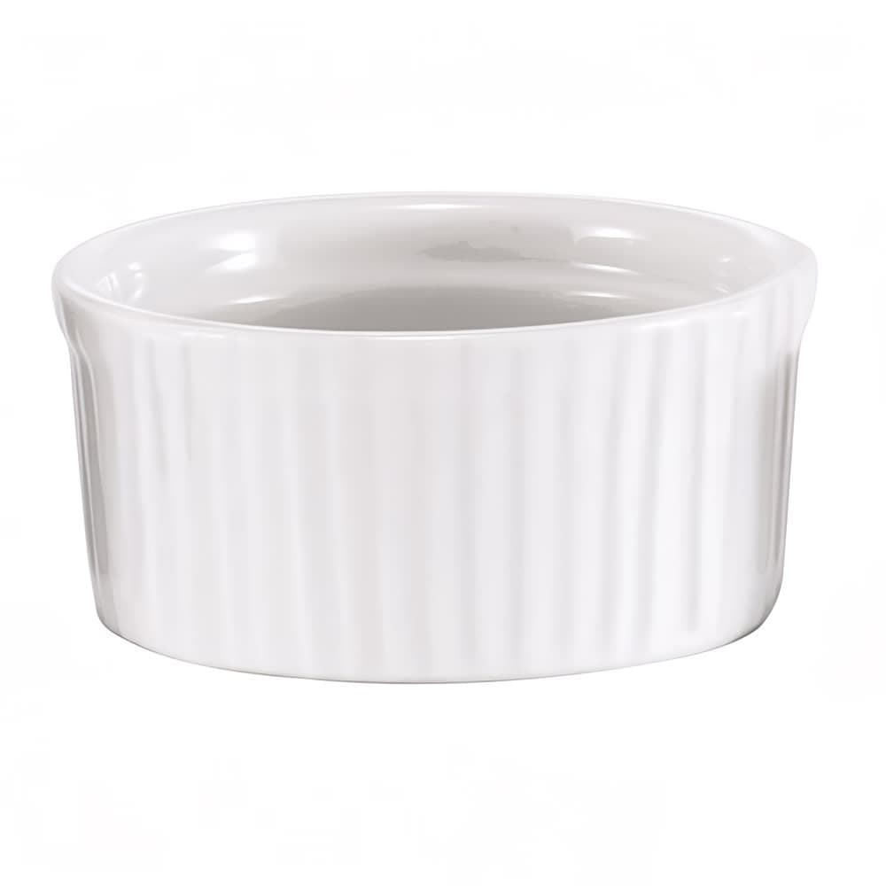 Browne Ramekin, Ceramic, Ribbed, 3 oz, White (564024W)