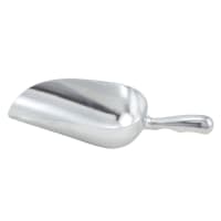 Browne 24 oz Kitchen Scoop, Flat Bottom, Aluminum (574255) thumbnail 2
