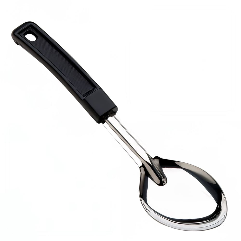 Browne Stainless Steel Serving Spoon, Plastic Handle 11" Solid (572311)