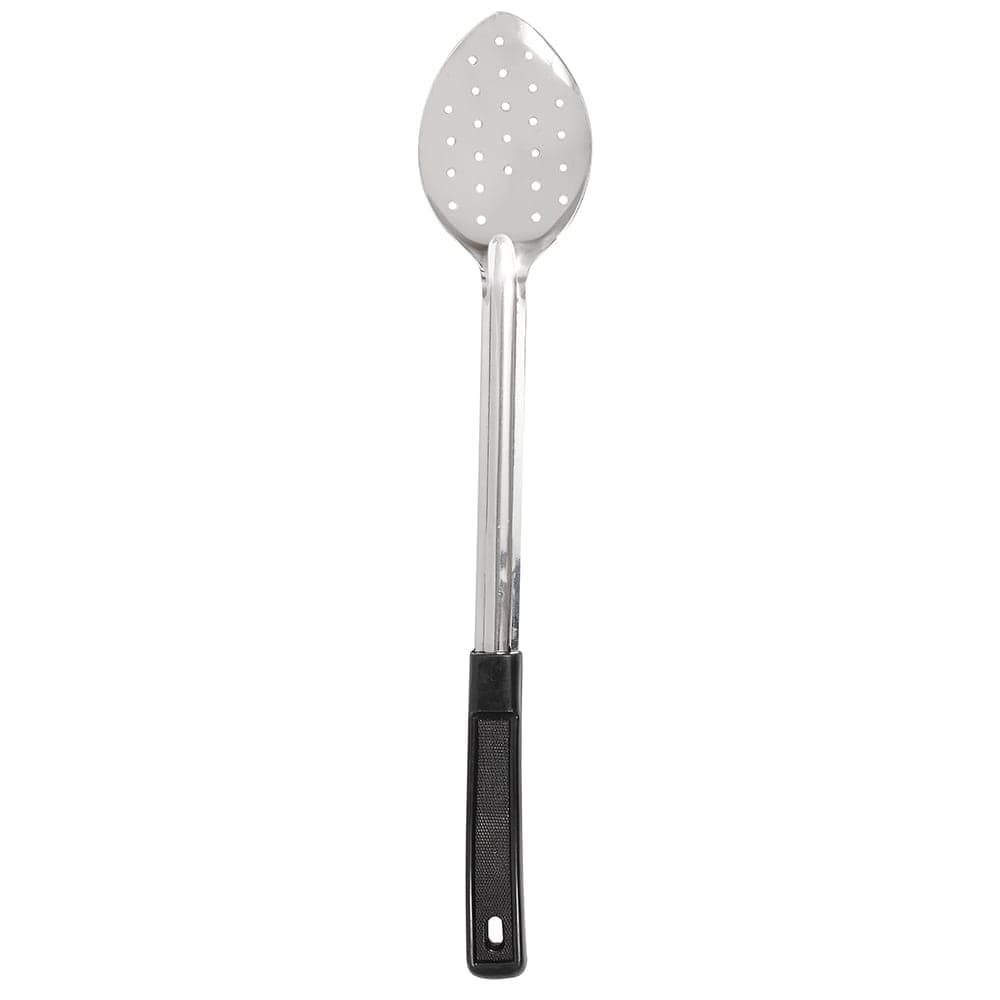 Browne Stainless Steel Serving Spoon, Plastic Handle 15" Perforated (572352)