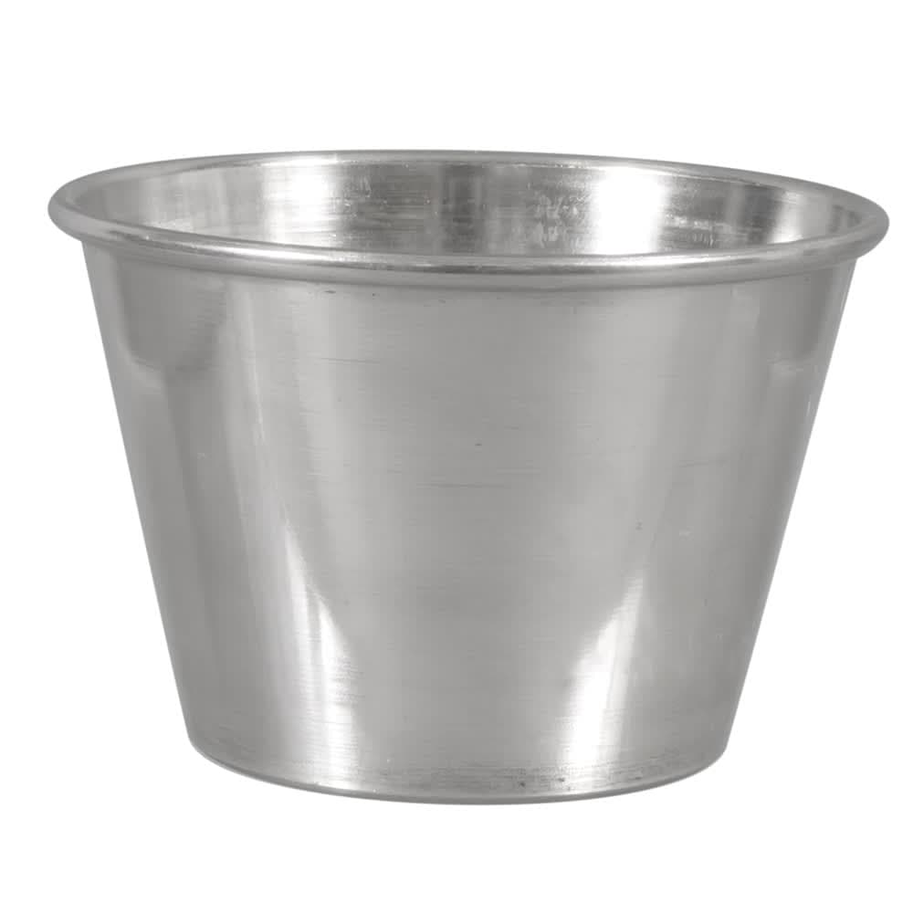 Browne 2 1/2 oz Sauce Cup - Mirror Finish, Rolled Edge, Stainless Steel (515059)