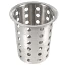 Browne 3 3/4" Round Flatware Cylinder, Perforated, Stainless Steel (80110) thumbnail 3