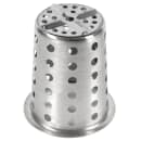 Browne 3 3/4" Round Flatware Cylinder, Perforated, Stainless Steel (80110) thumbnail 4