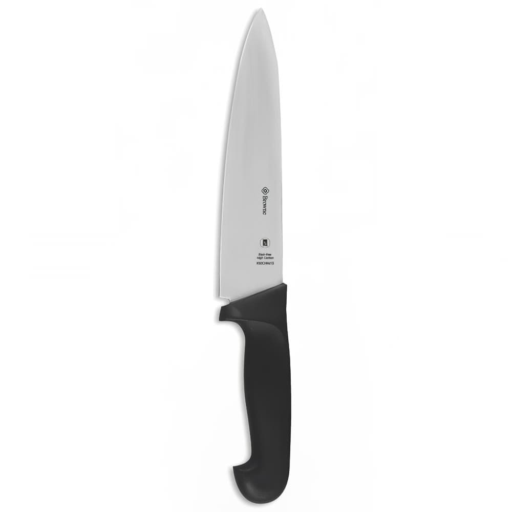 Browne Cook's Knife, 8" Blade, ABS Black Plastic Handle (PC1298)