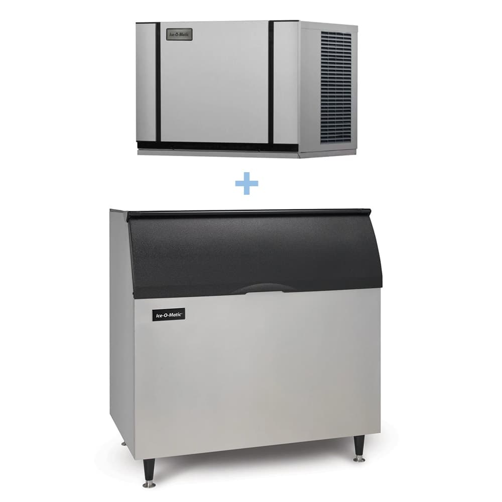 Ice-O-Matic CIM0430FA/B110PS/BPF-1 435 lb Elevation Series™ Full Cube Ice Machine w/ Bin - 854 lb Storage, Air Cooled, 115v