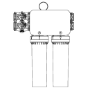 Ice-O-Matic IFQ2 Twin Combination Water Filter Cartridge Assembly, Tank thumbnail 2