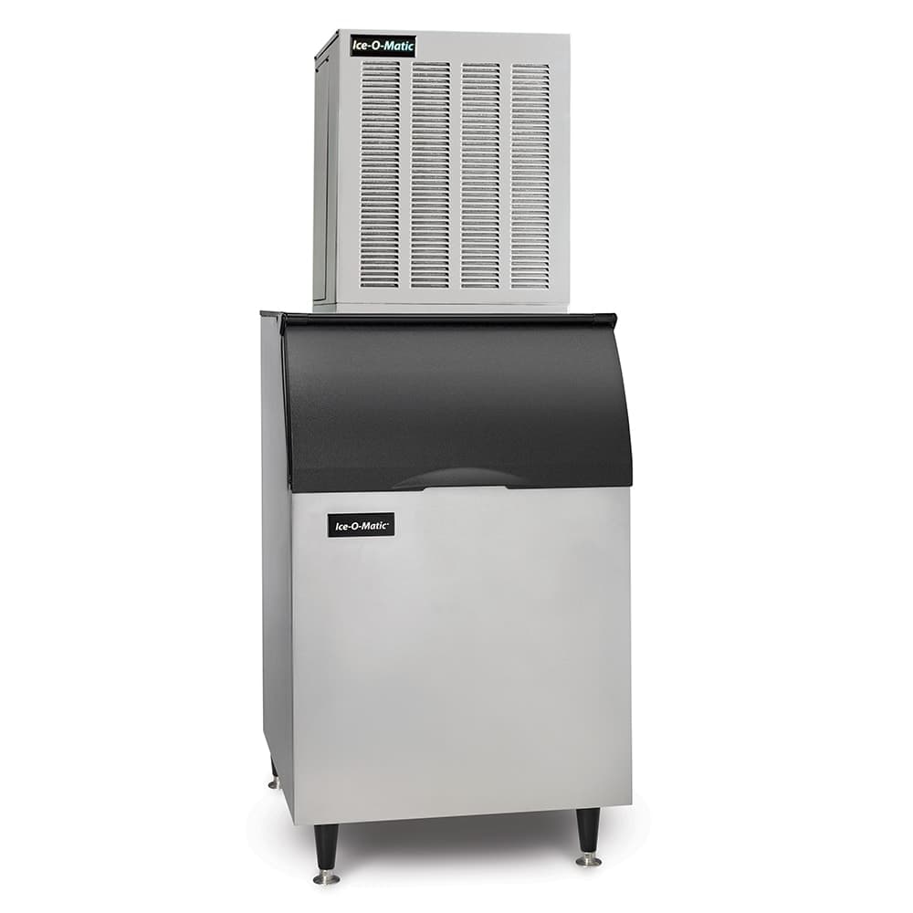 Ice-O-Matic MFI0800A/B55PS/KBT19 900 lb Flake Ice Machine w/ Bin - 510 lb Storage, Air Cooled, 115v