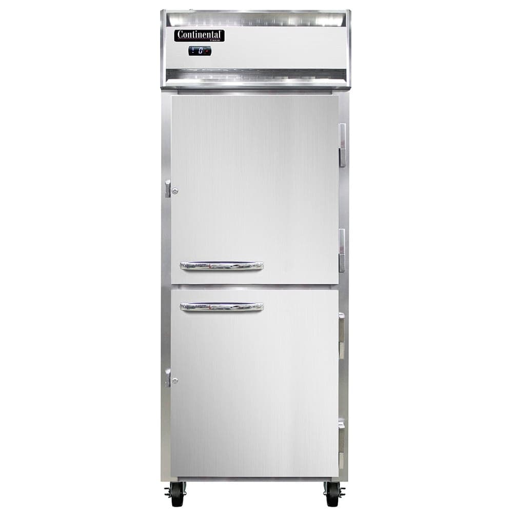 Continental 1FENSAHD 28 1/2" One Section Reach In Freezer, (2) Right Hinge Solid Doors, 115v