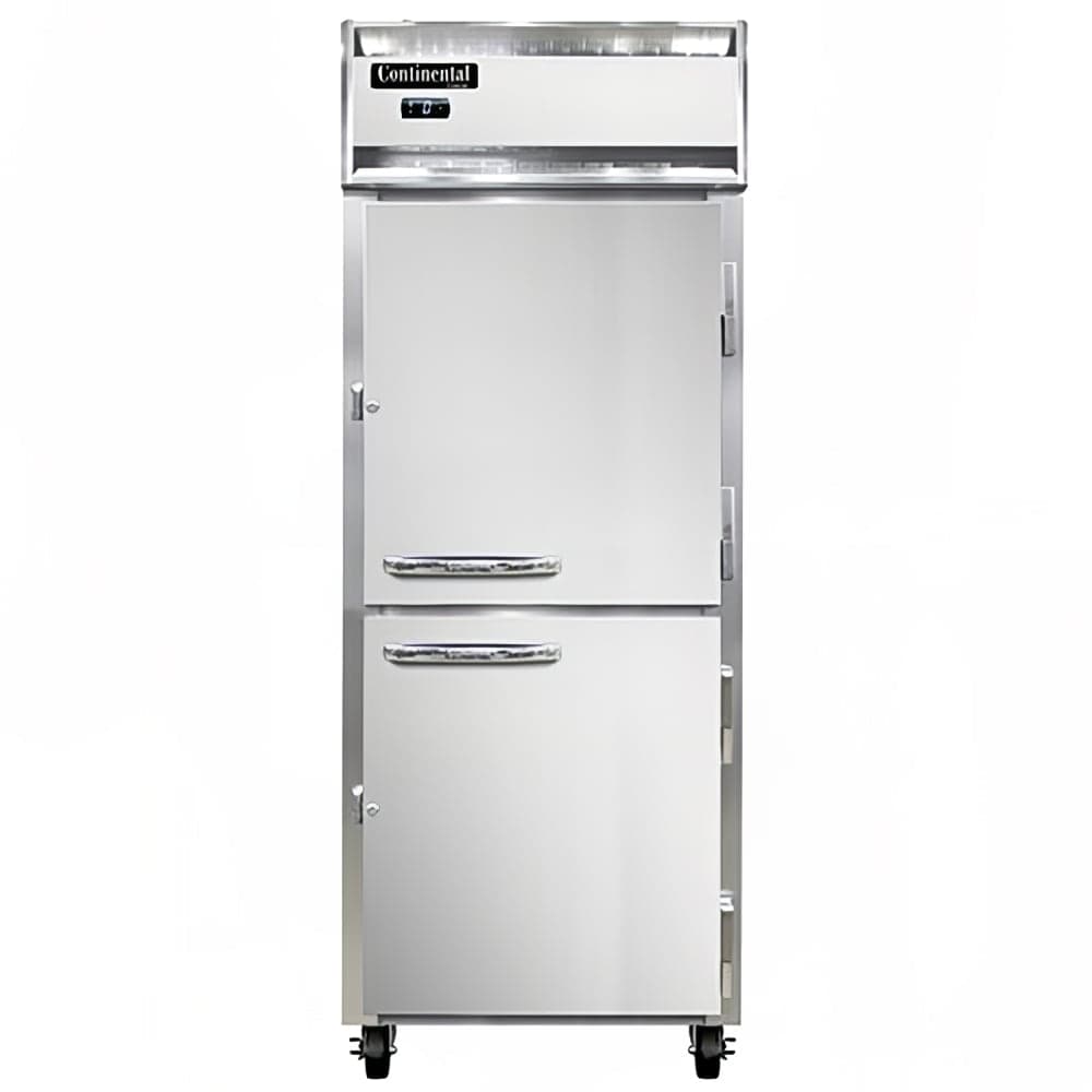 Continental 1FENSSHD 28 1/2" One Section Reach In Freezer, (2) Right Hinge Solid Doors, 115v
