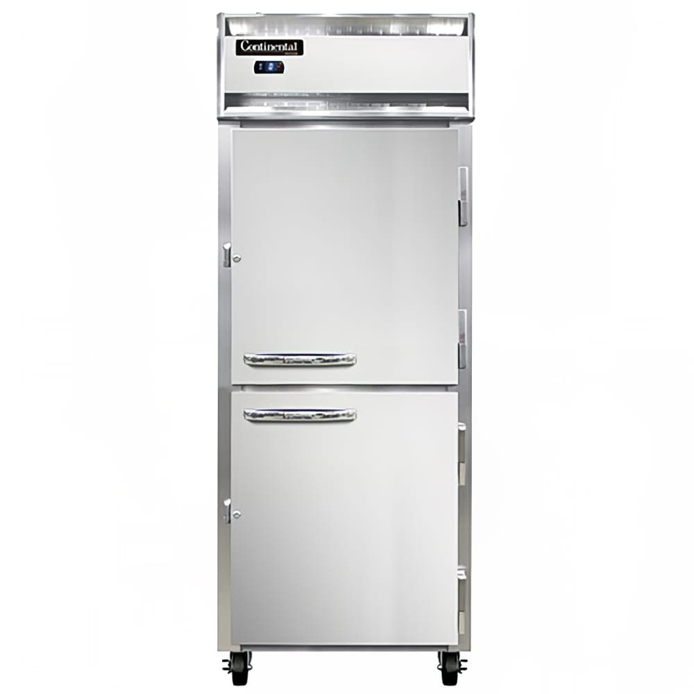 Continental 1FESNSAHD 28 1/2" One Section Reach In Freezer, (2) Right Hinge Solid Doors, 115v